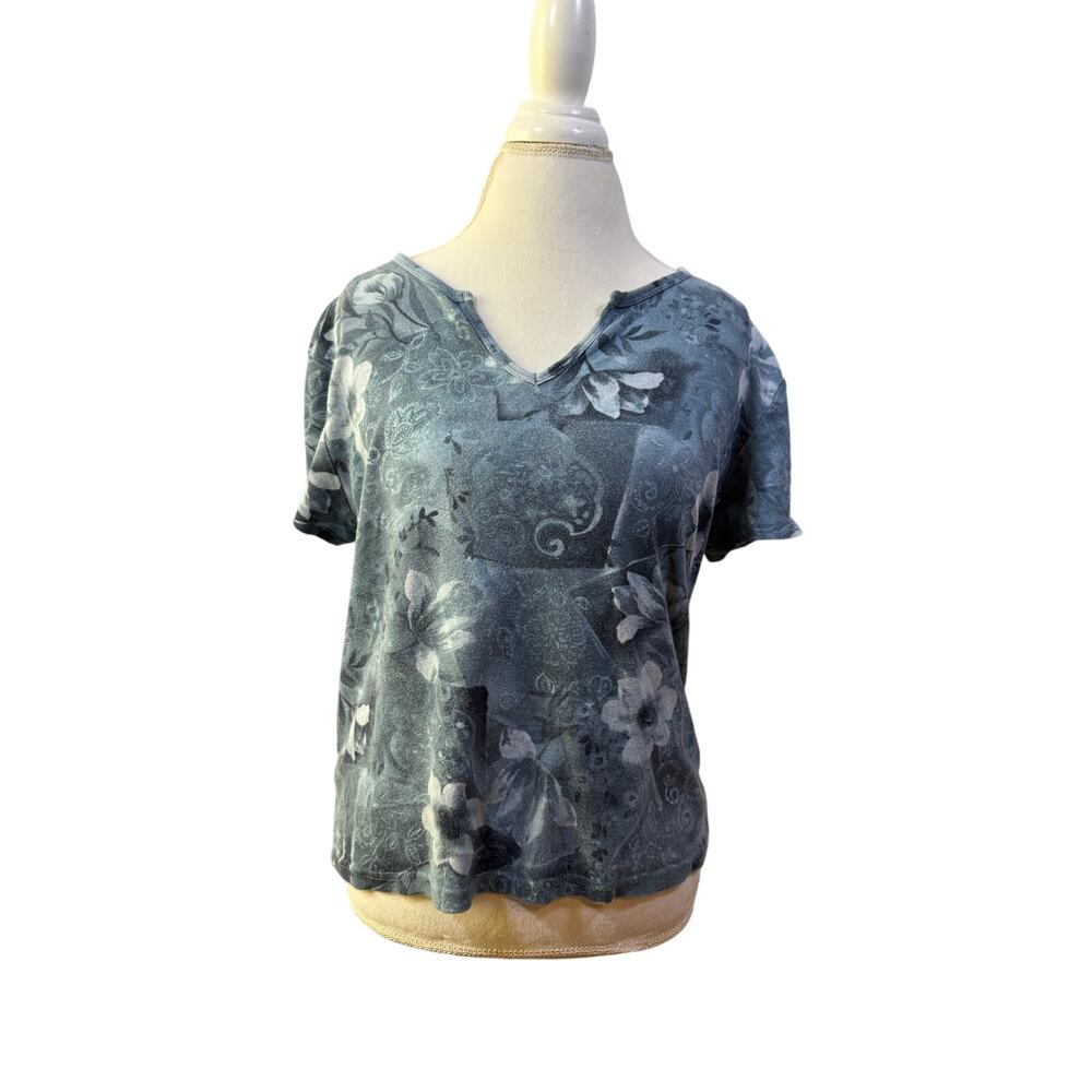 High Sierra 100 cotton blue floral pattern shirt Size XL